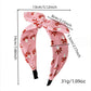 Mushroom bow knotted headband dimensions and weight