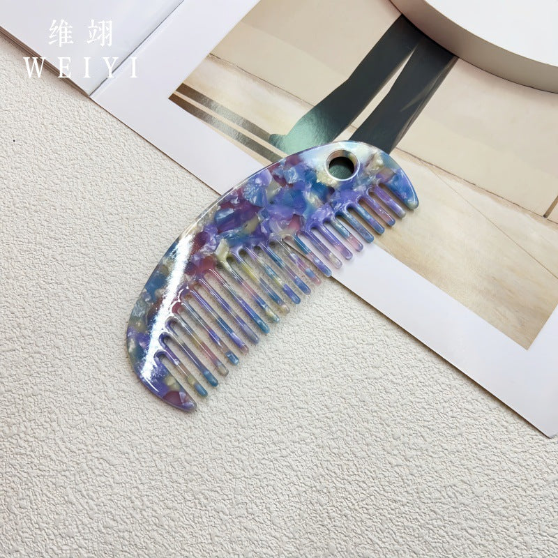 橘朵醋酸板材定制新款外贸跨境梳子韩国少女头饰便携伴手礼梳子女
