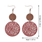 Earedge - Round Filigree Drop Earrings