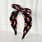 Black mushroom bow knotted headband