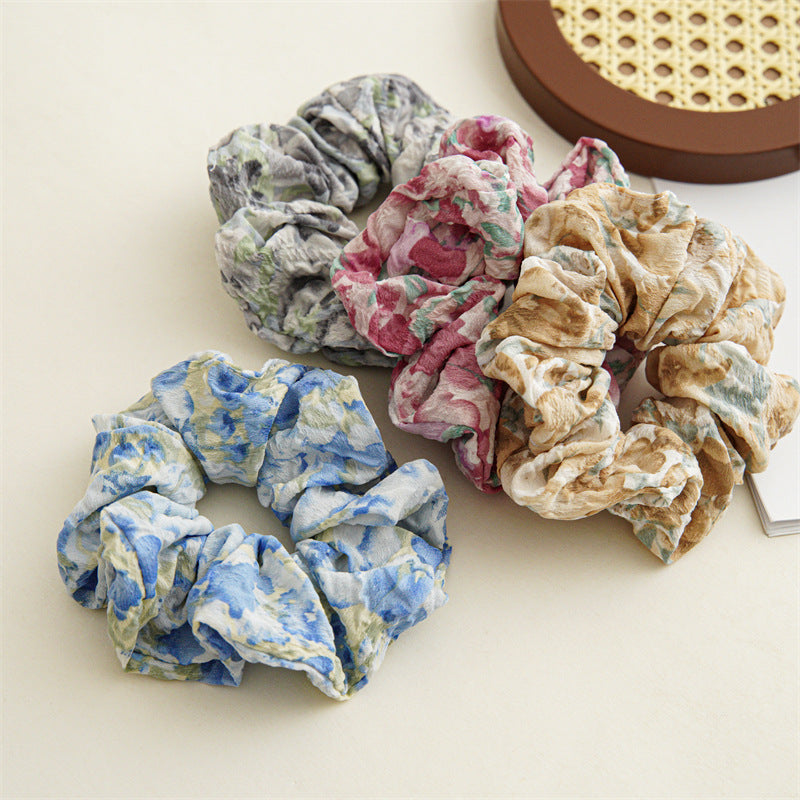 GIFTY - Oil Painting Floral Gradient Scrunchie