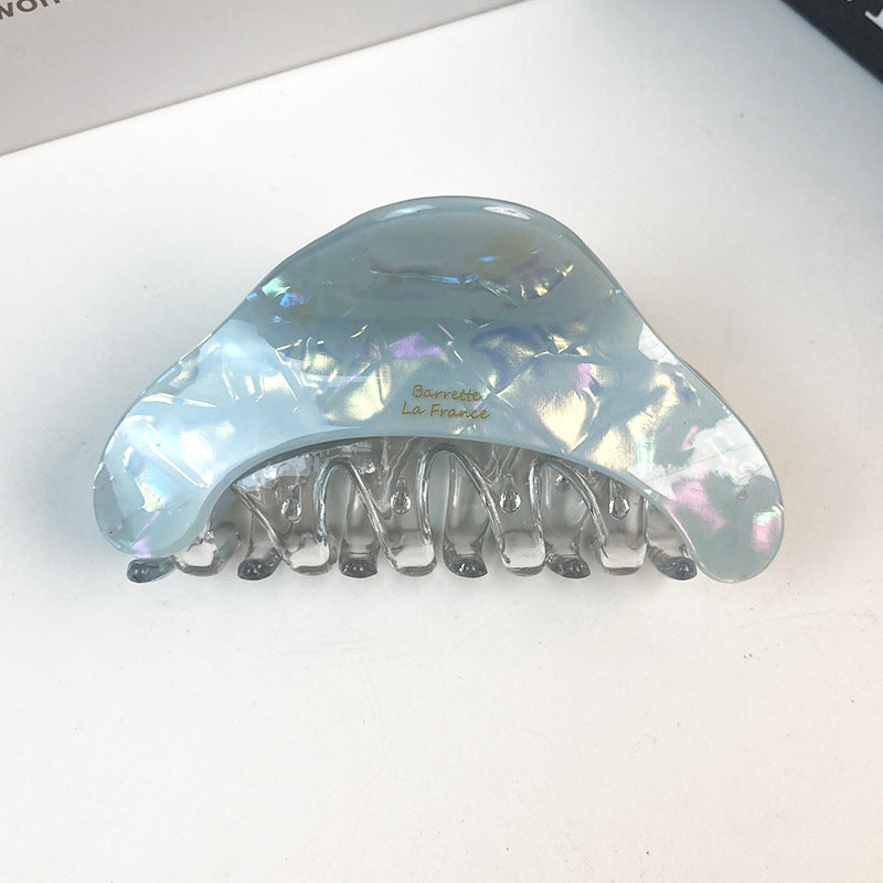 复古琥珀三角醋酸抓夹女高质量高端质感后脑勺鲨鱼夹气质新款发饰