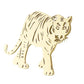 Brovia - Tiger Stripe Cutout Silhouette Brooch