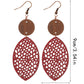 Earedge - Oval Filigree Drop Earrings