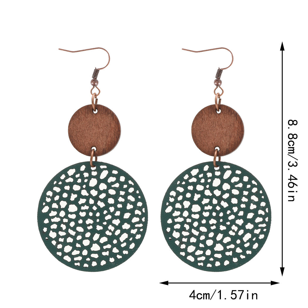 Earedge - Round Filigree Drop Earrings
