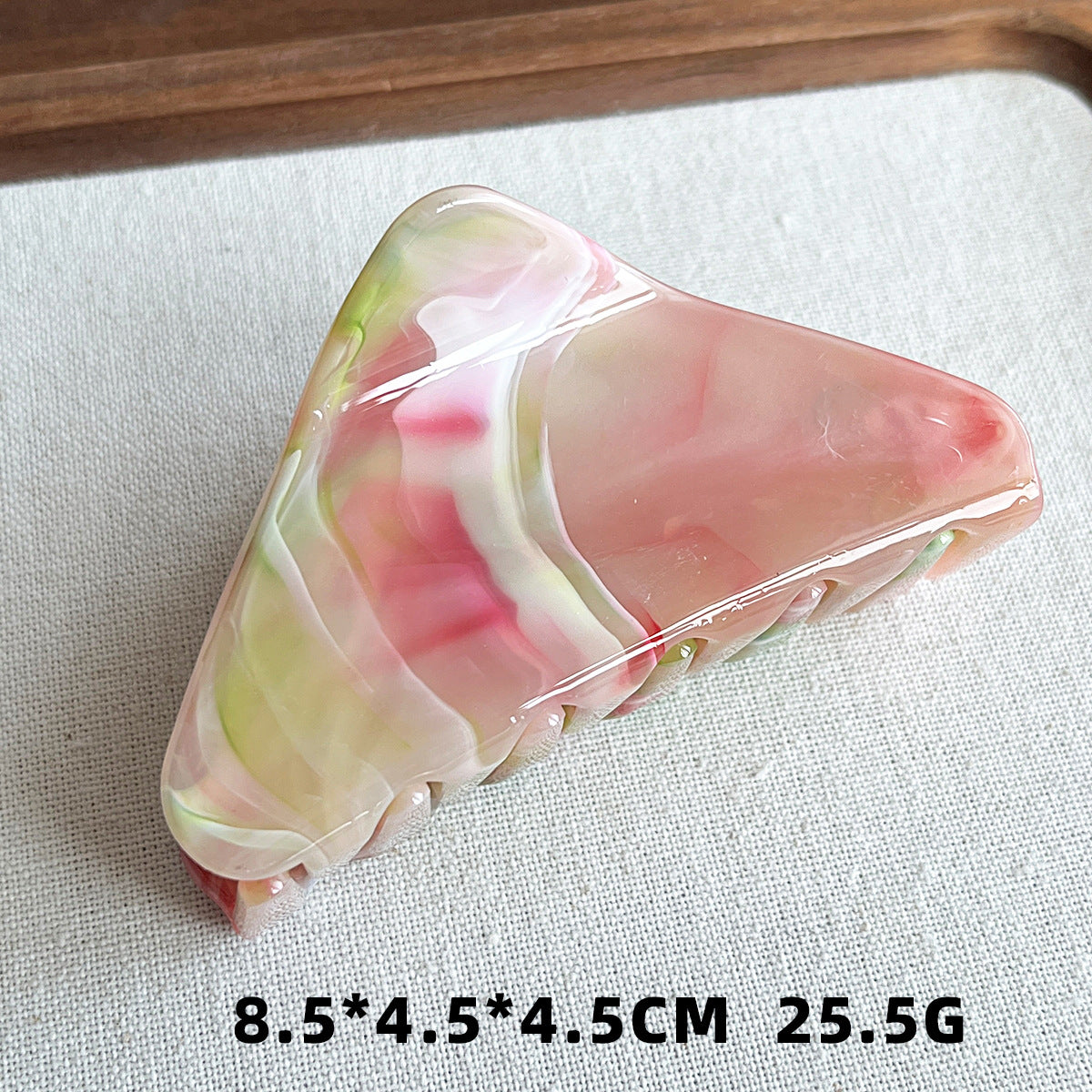 亚马逊塑料热销 高级感简约几何三角形女生后脑勺发饰发夹鲨鱼夹