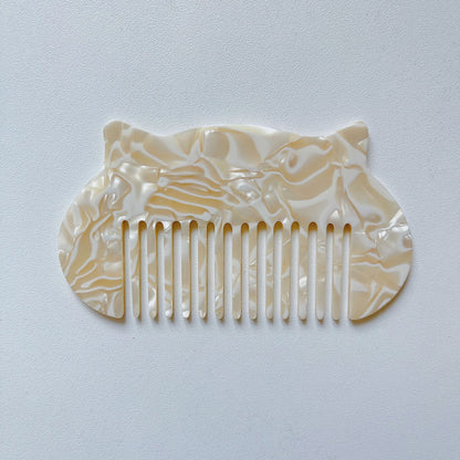 Cat Head Shaped Mini Acetate Comb