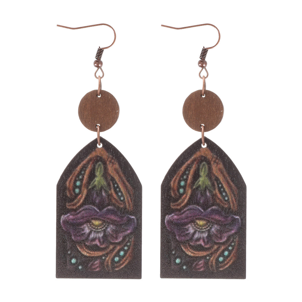 Earedge - Western Floral Arch Earrings