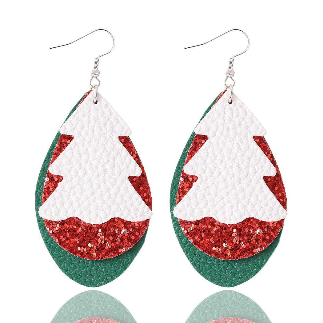 Earedge - Christmas Snowman Drop Earrings