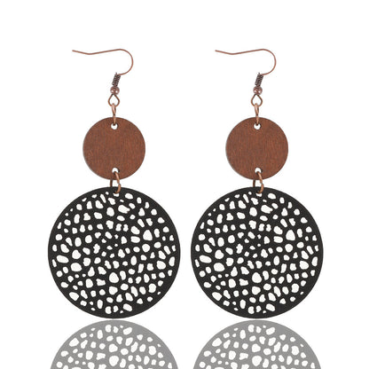 Earedge - Round Filigree Drop Earrings