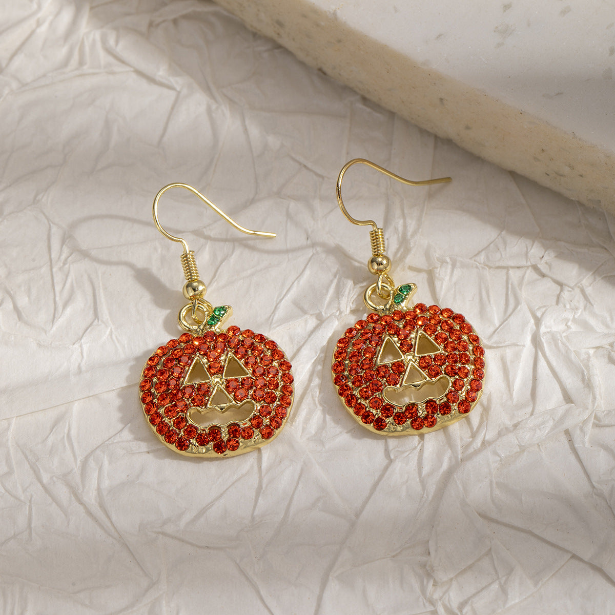 Earedge - Halloween Spooky Motif Drop Earrings