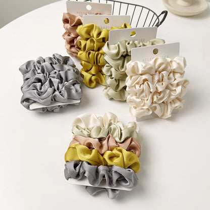 GIFTY - 5PCS Satin Hair Scrunchies Set