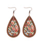 Earedge - Floral Teardrop Drop Earrings