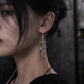 Earedge - Snake Wrapped Cross Drop Earrings