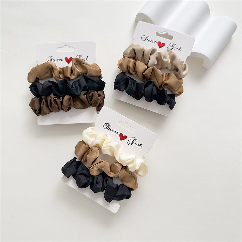 GIFTY -  Satin Scrunchie Set, 3-Pack