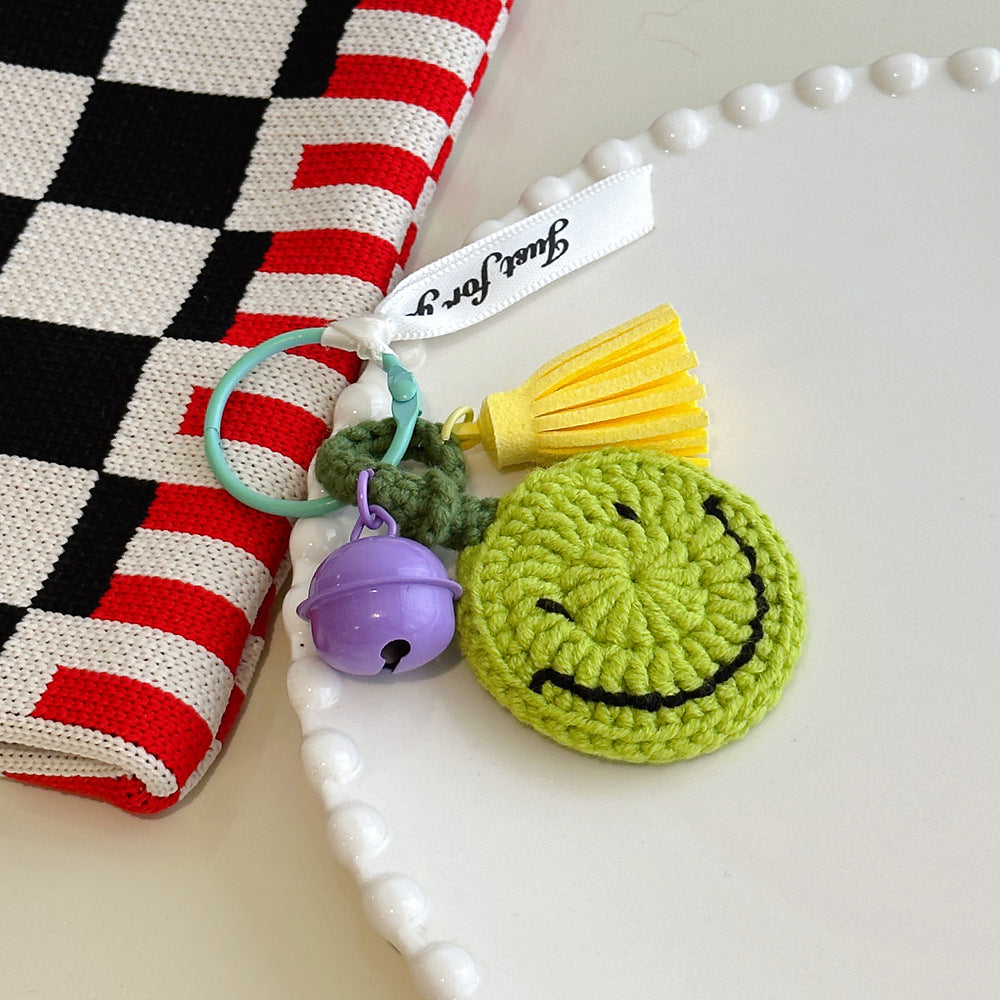 KACO - Handmade Crochet Key Chain with Smile Face Pattern