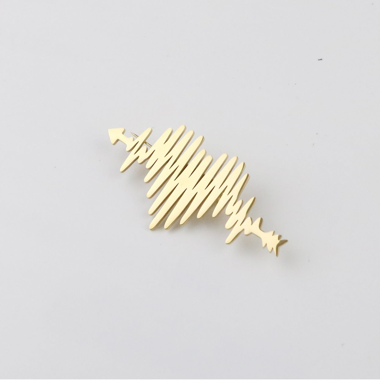 Brovia - Heart Pulse Openwork Brooch