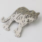 Brovia - Tiger Stripe Cutout Silhouette Brooch