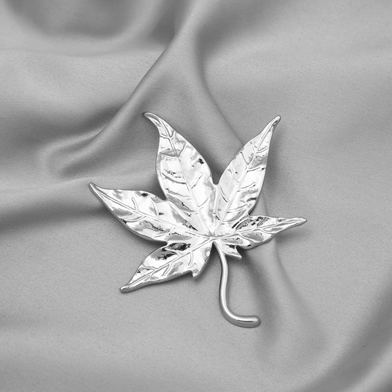 欧美新潮创意枫叶树叶胸针复古时尚百搭大气服装配饰西装别针徽章