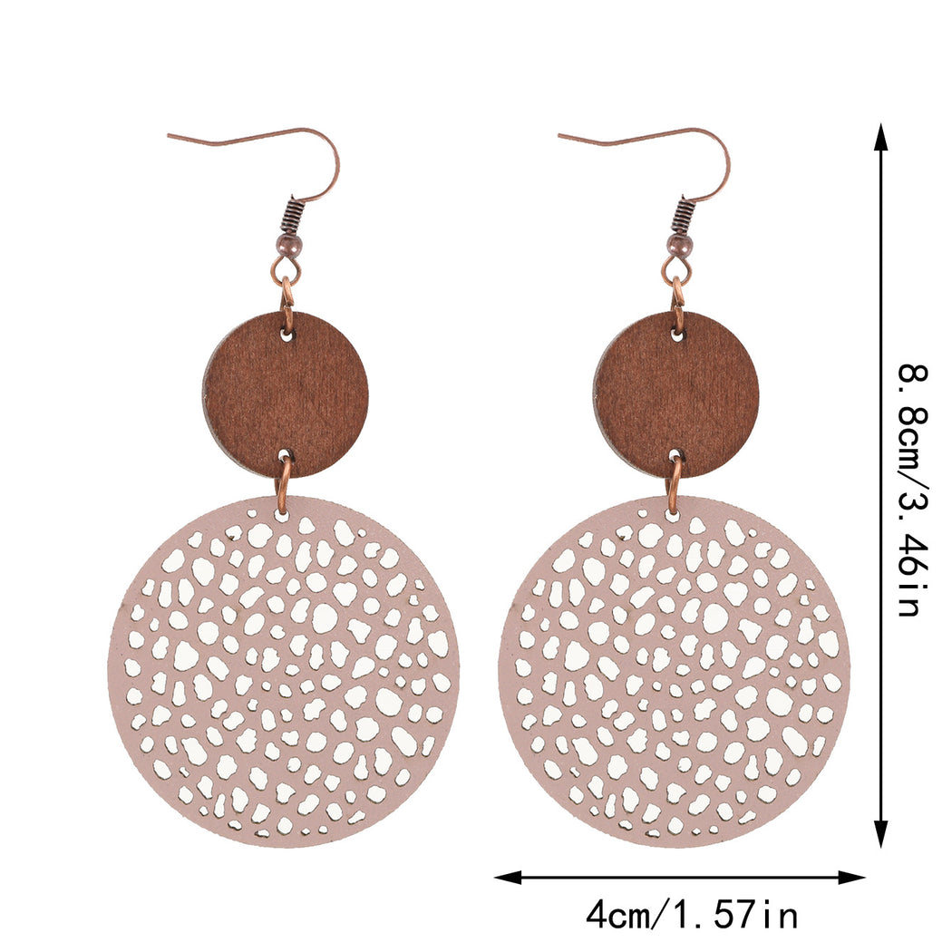 Earedge - Round Filigree Drop Earrings