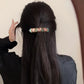 小号中国风釉彩蝴蝶花朵镂空发夹边夹古风蝶恋花弹簧夹女