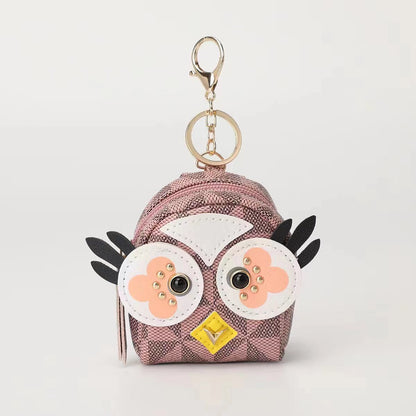 Bacio - Owl Coin Purse with Keychain Charm