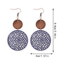Earedge - Round Filigree Drop Earrings