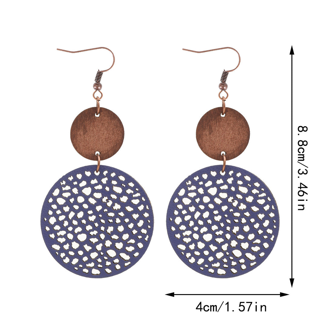Earedge - Round Filigree Drop Earrings