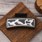 Beau - Turquoise Cow Print Hair Claw