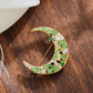Brovia - Crescent Moon Clustered Detail Brooch