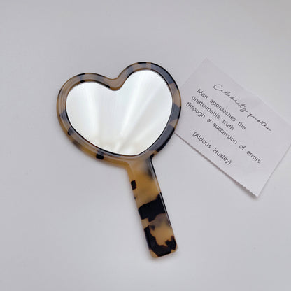 Mirroray - Heart-Shaped Acetate Hand Mirror