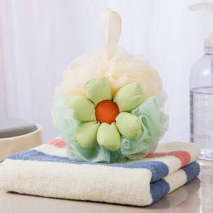 PAPO-  Sunflower Shower Pouf Premium Quality and Rich Foaming