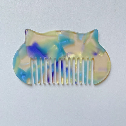 Cat Head Shaped Mini Acetate Comb