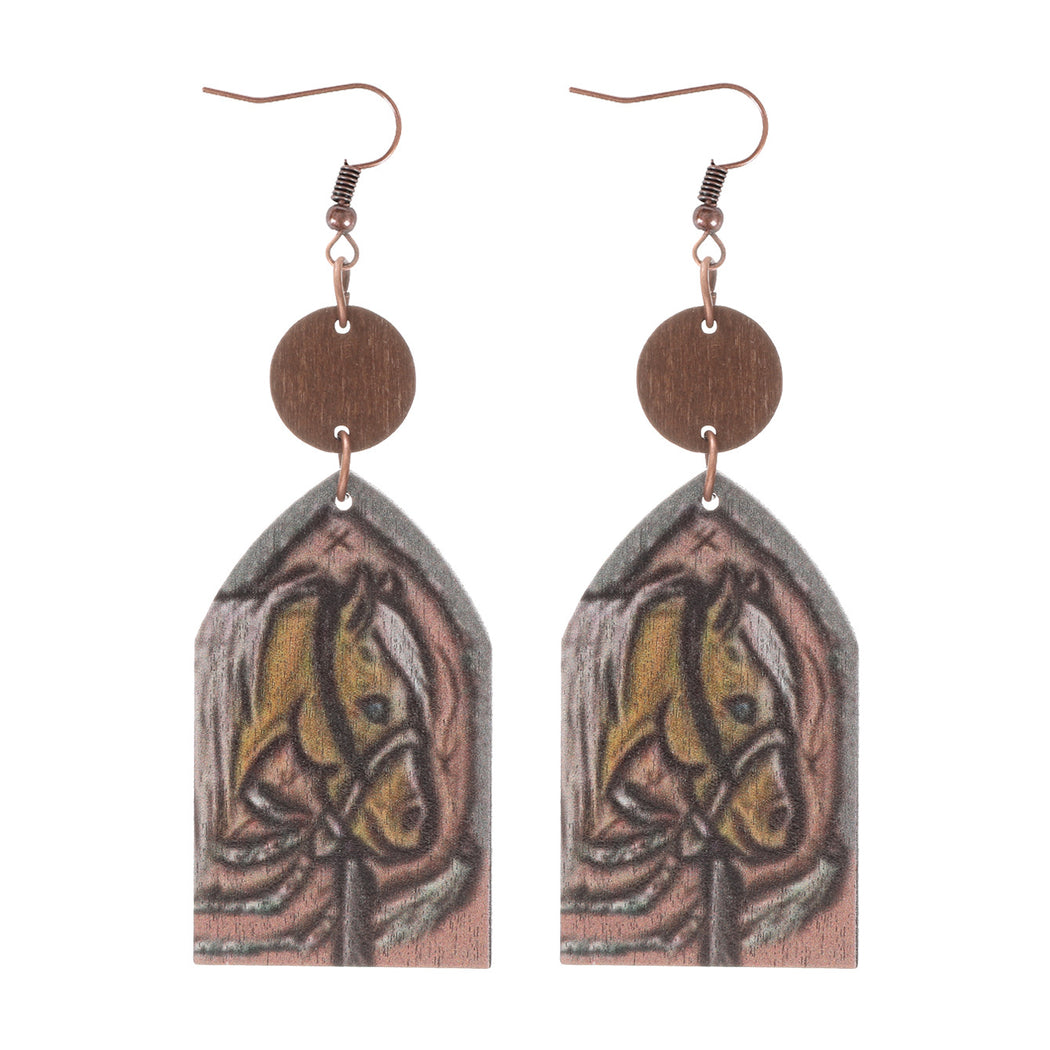 Earedge - Western Floral Arch Earrings
