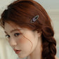 Beau - Purple Floral Oval Barrette
