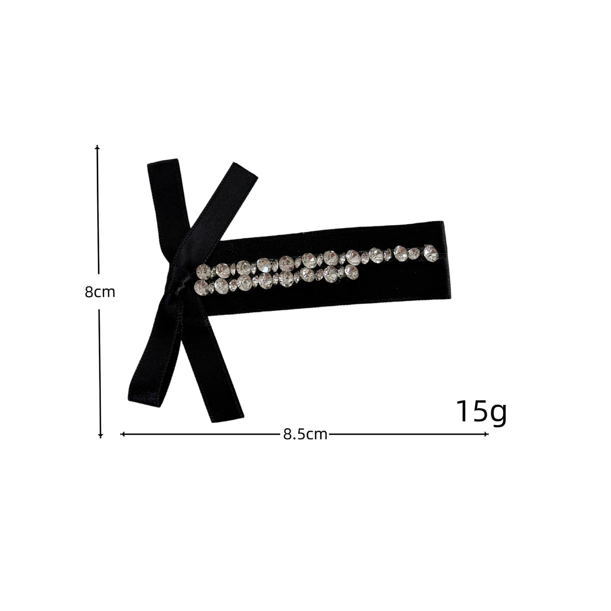 Beau - Bow Accent-Row Hair Clip