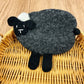 Feltery - Sheep Figure Round Coaster