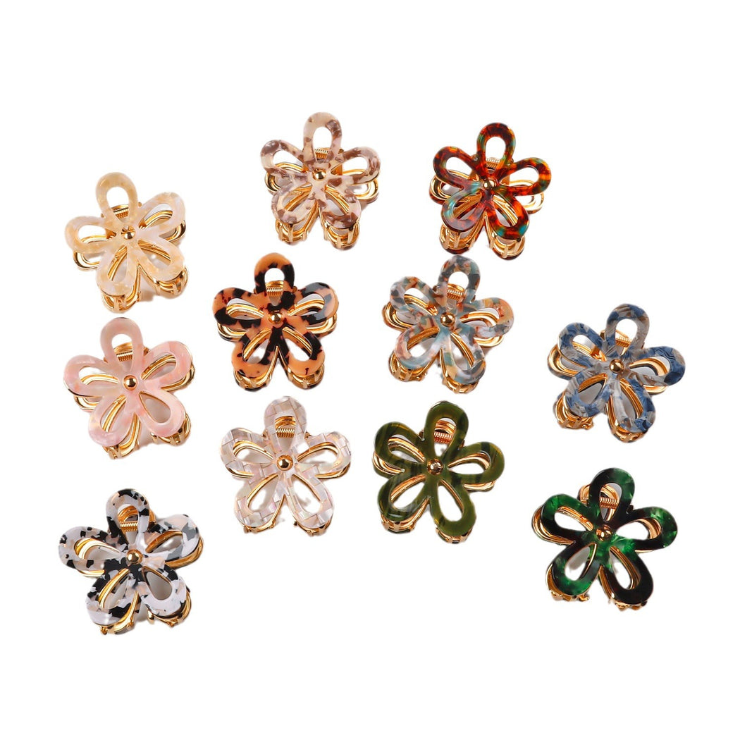 Beau - Colorful Floral Mini Hair Claw