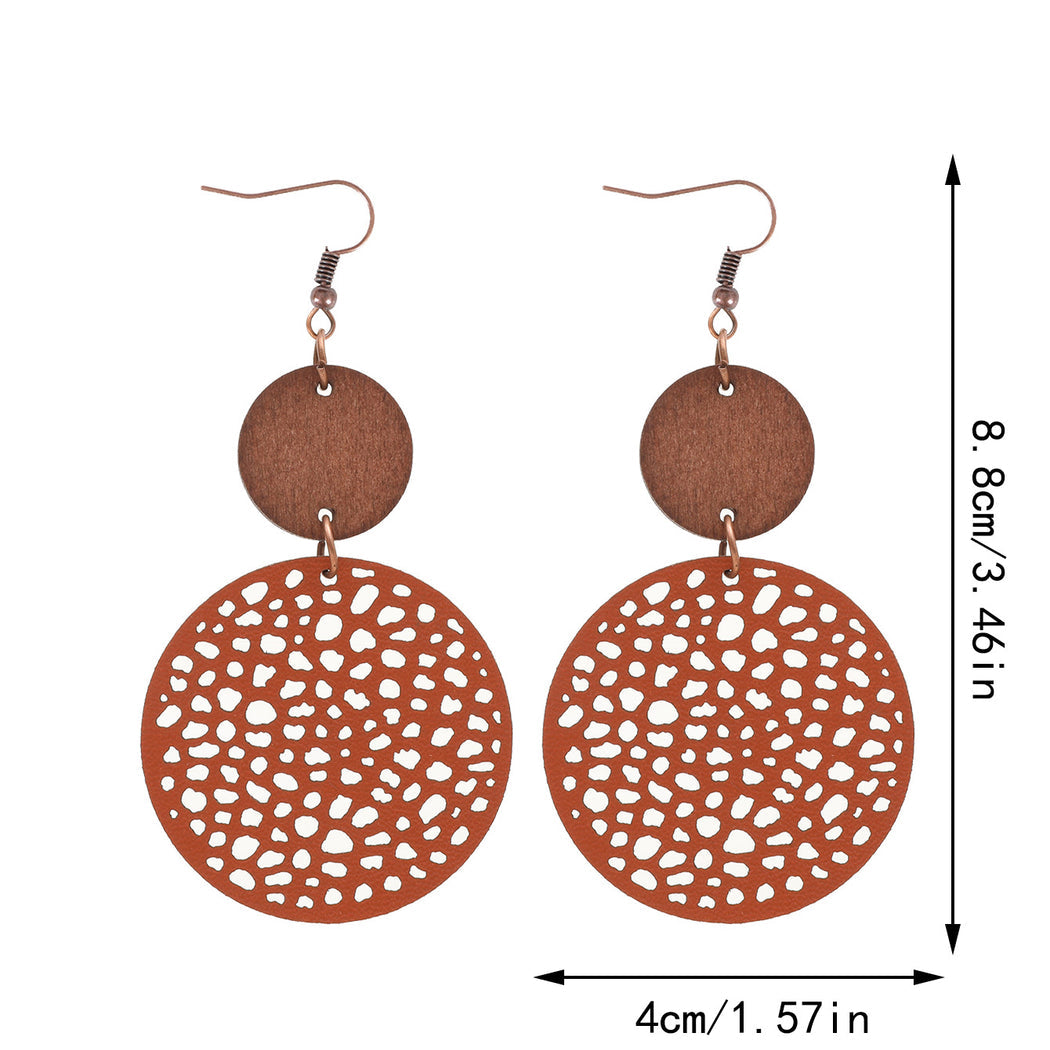 Earedge - Round Filigree Drop Earrings