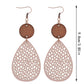 Earedge - Colorful Cutout Teardrop Earrings