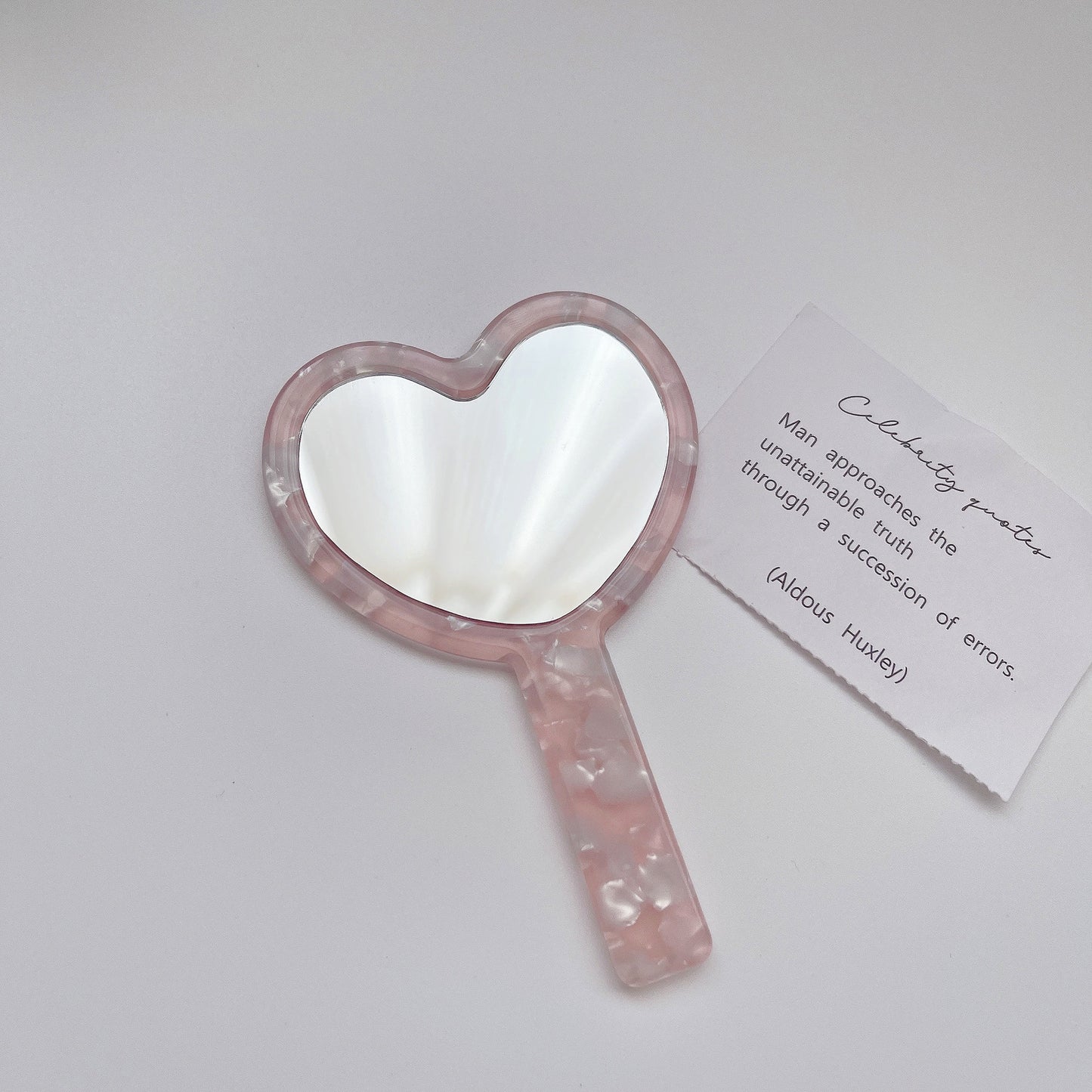 Mirroray - Heart-Shaped Acetate Hand Mirror