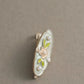 Beau - Green Floral Oval Hair Clip
