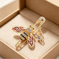 Brovia - Bee Wing Dangle Safety Pin Brooch