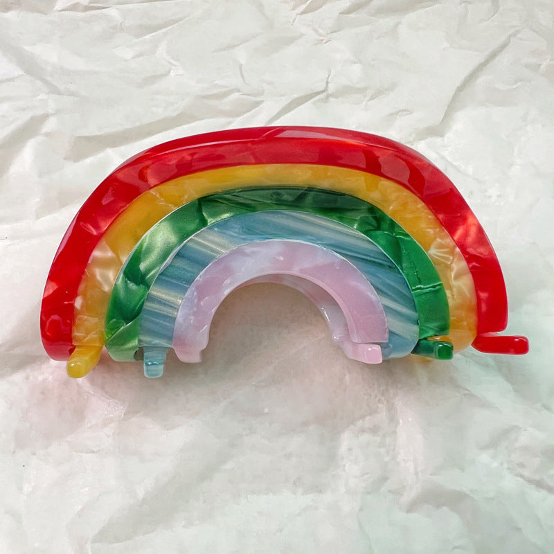 Beau - Acetate Rainbow Hair Clip