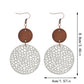 Earedge - Round Filigree Drop Earrings