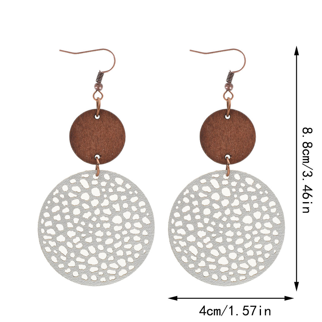 Earedge - Round Filigree Drop Earrings