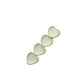 Green heart opal duckbill hair clip