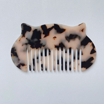 Cat Head Shaped Mini Acetate Comb