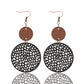 Earedge - Round Filigree Drop Earrings