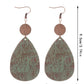 Earedge - Western Floral Cow Print Earrings